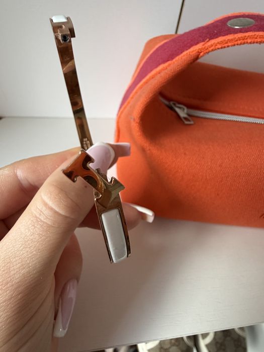 Браслет жосткий стиль Hermes тонка серія розовое золото