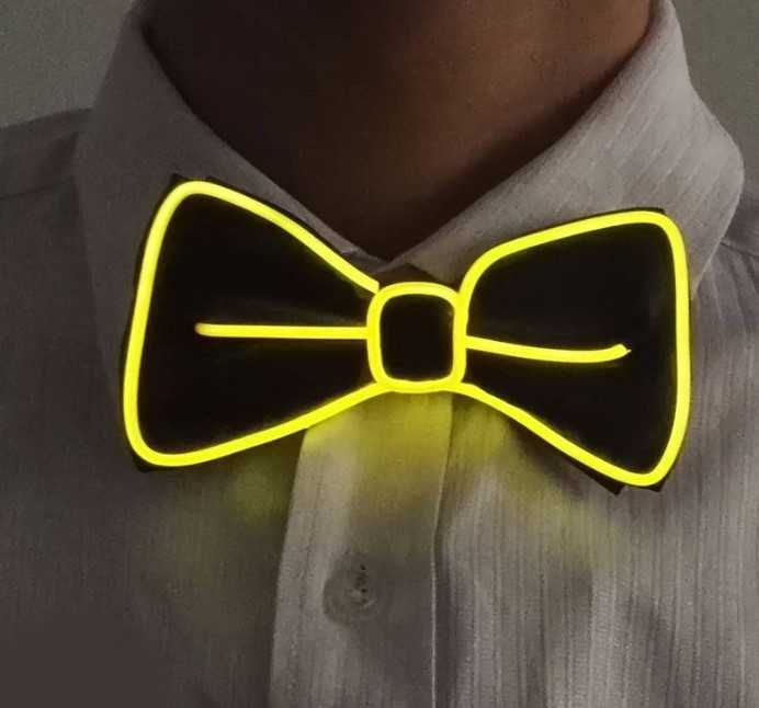 Muszka świecąca LED Żółta