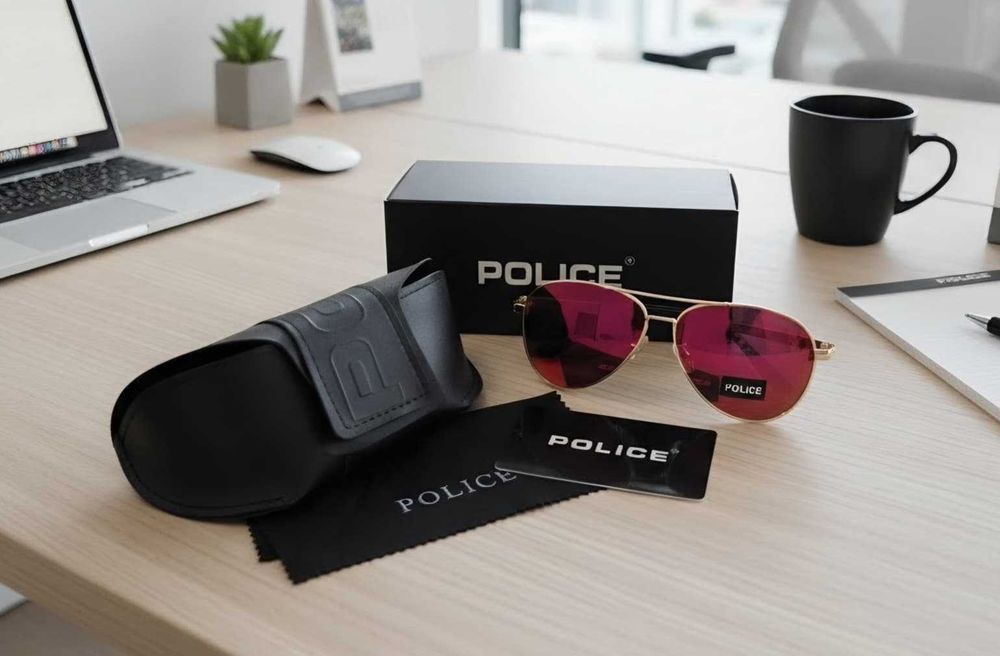 Police" Sunglasses - Crazy Orange Edition