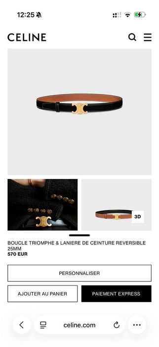 Новий оригінальний ремінь Селін Celine