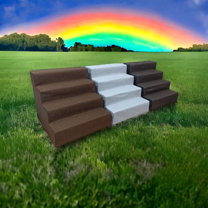 Лесенка для собак цвет как на фото, ступени для собак, пандус для соба