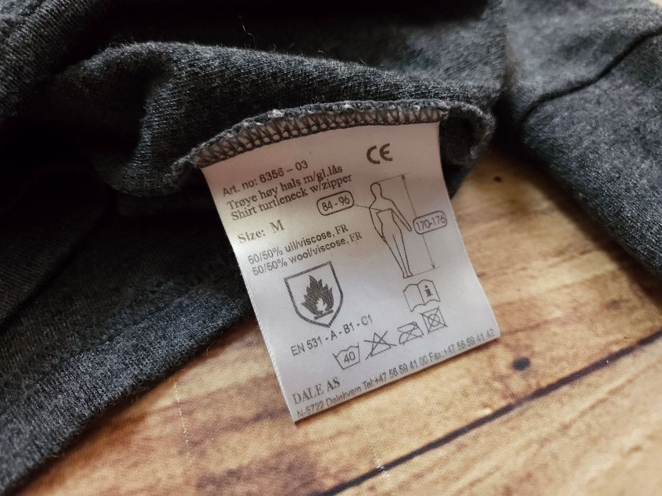 DALE Antiflame Protection Bluzka Wełniana Half Zip r. M