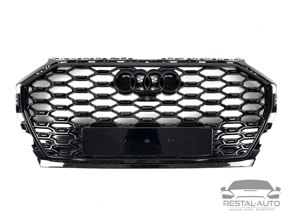 Решітка радіатора на audi q5 Q5  2020-2023год RS стиль Full Black