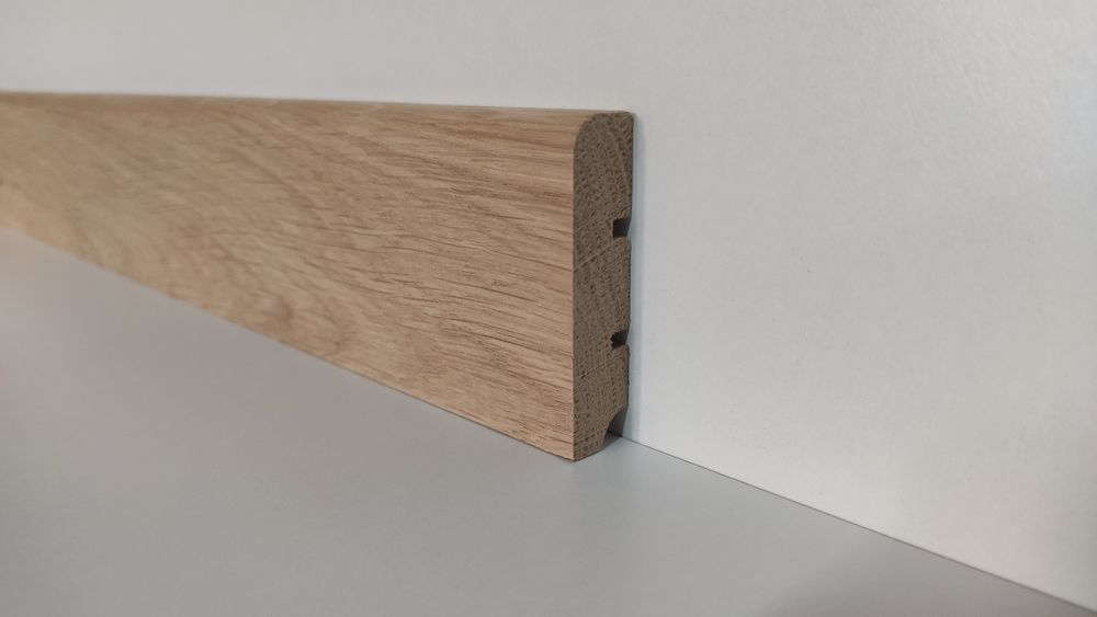Listwy przypodłogowe dębowe, cokoly z litego dębu