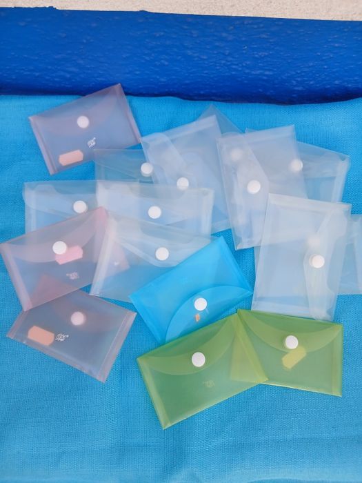 Conjunto envelopes plasticos