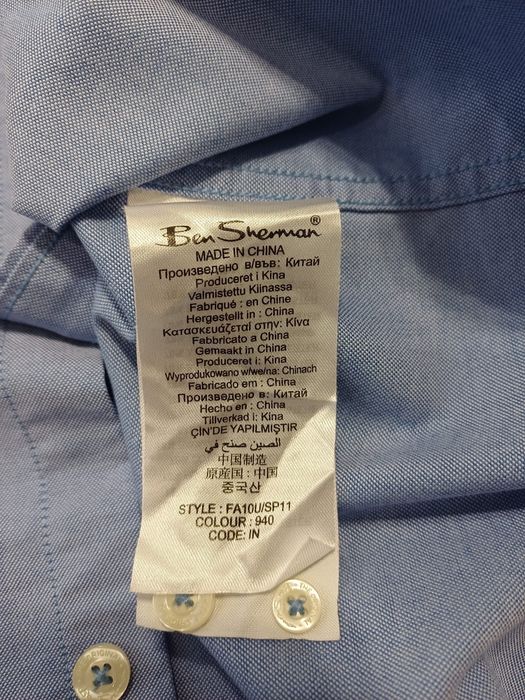 Męska koszula na stójce Ben Sherman rozm M.