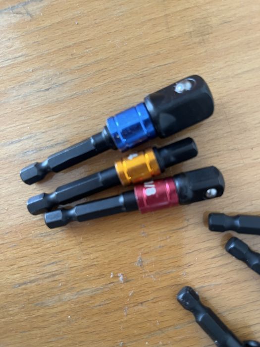 Набор 6шт наконечник гайковерта шуруповерта ударный 1/4 1/4 3/8 1/2