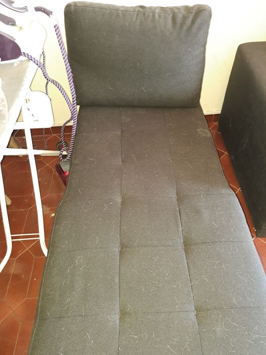 Sofá cama em L com arrumação