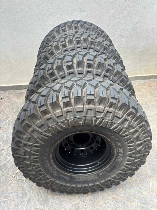 4x Maxxis 38X13 15lt, jantes e espaçadores