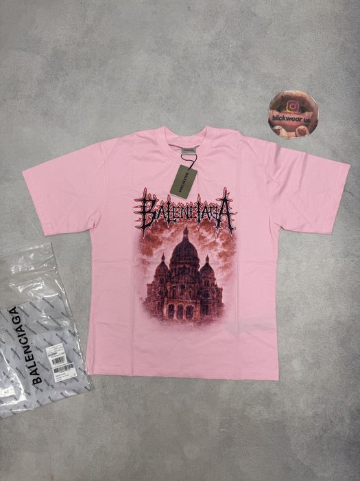 футболка  Balenciaga  Stockholm  pink 2026 S M L vetements rick owens project gr protocol index