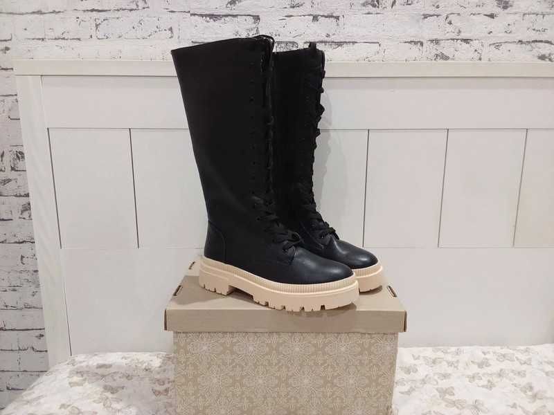 kozaki na platformie Rainbow by Bonprix  40 wkładka 26,5 cm ocieplane