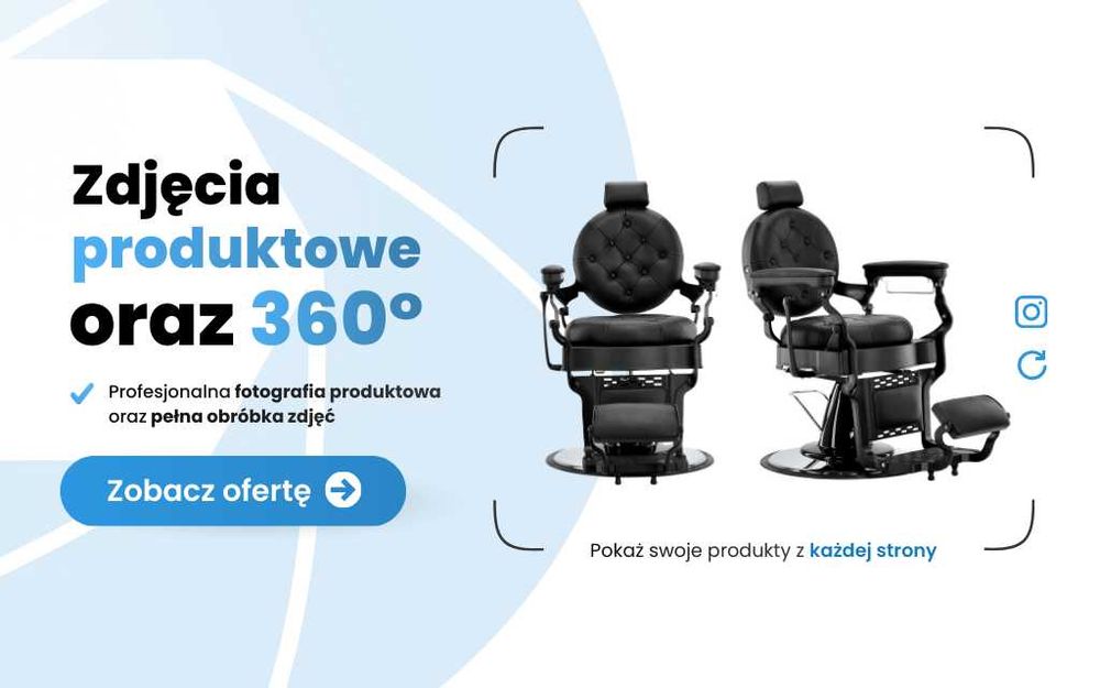Zdjęcia obrotowe 360° oraz packshoty | E-commerce | Sklepy internetowe