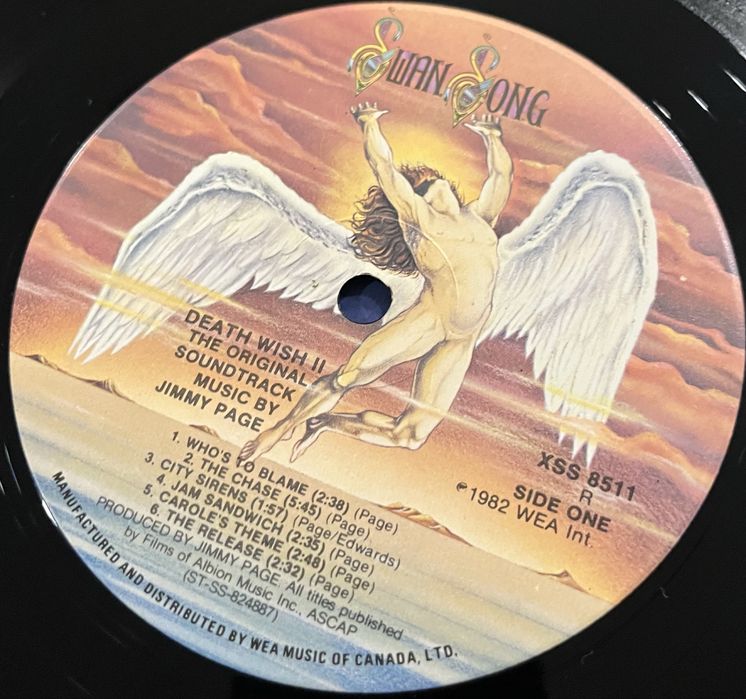 Jimmy Page - Death Wish 2 Soundtrack (Winyl, Canada, NM, 1982, LP)