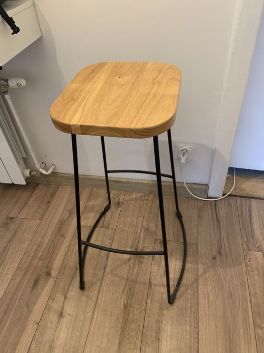 Krzesło barowe industrialne loftowe hoker wysoki stołek