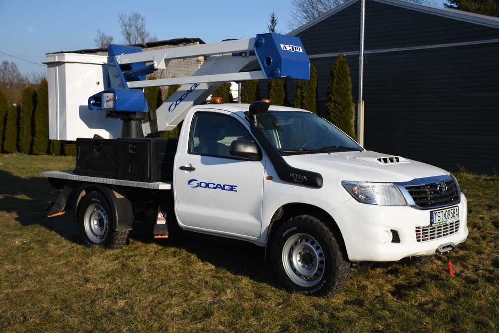TOYOTA HILUX 4x4. Podnośnik koszowy. Zwyżka Socage, UDTF-VAT