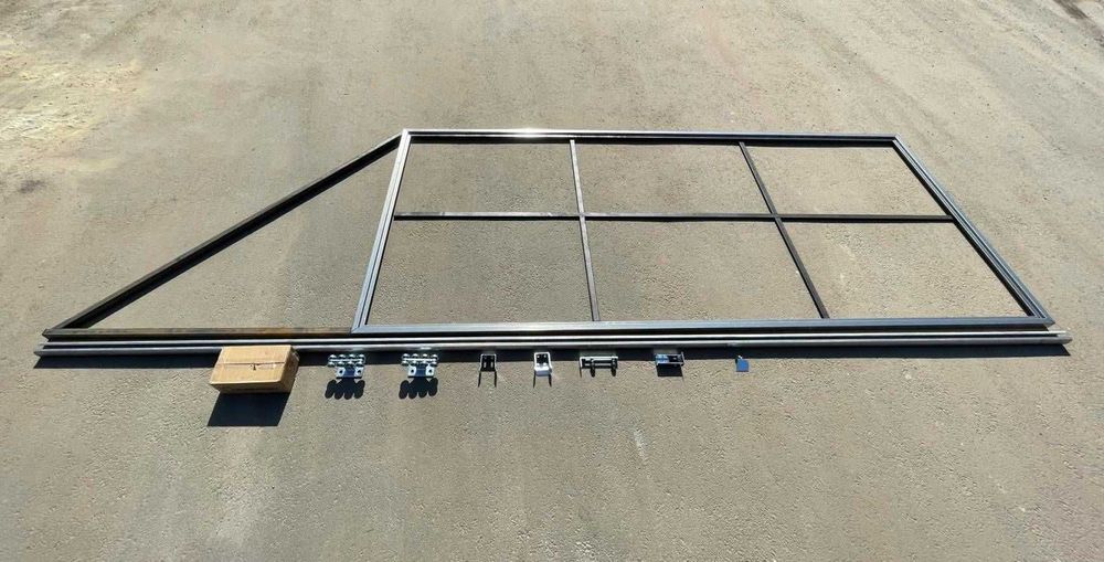 Відкатні ворота з хвірткою, Комплект звари сам, Відкатні ворота