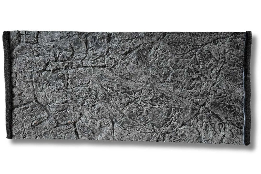 Tło do akwarium płaskie szare strukturalne 120x60 cm.