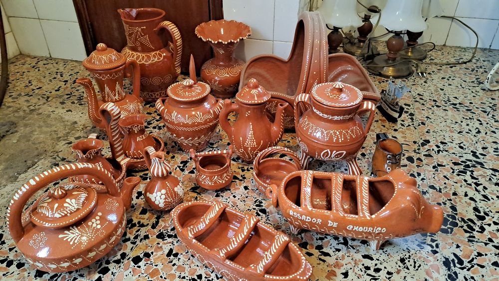 Louça de barro nunca usada