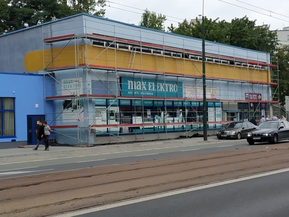 WYNAJEM Bytom - Rusztowanie elewacyjne fasadowe | Transport Montaż