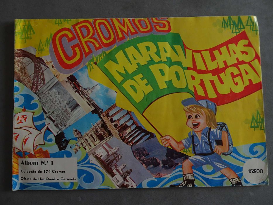 Caderneta de cromos Maravilhas de Portugal - (faltam 15 cromos)