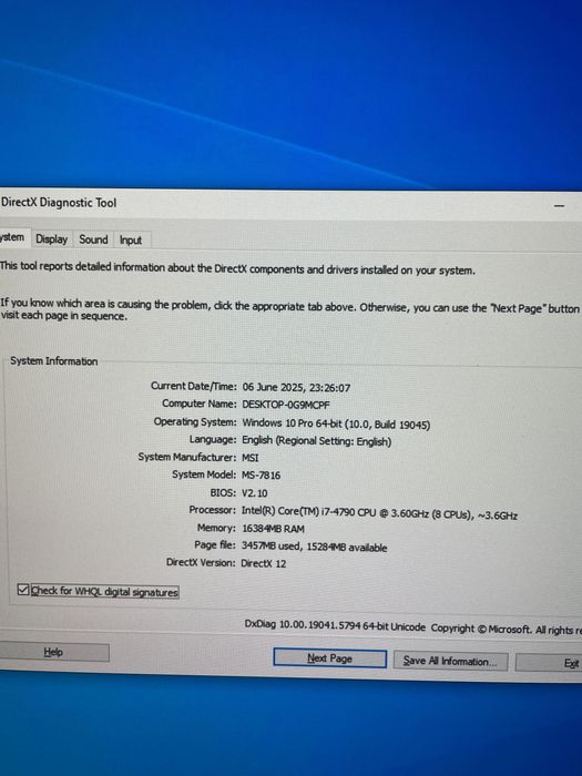 i7 4790/GTX 660 2gb/16gb RAM