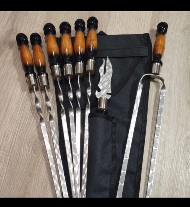 Набір шампурів у чохлі.  Преміум