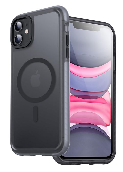 Etui DASFOND iPhone 11 matowe MagSafe wstrząsoodporne
