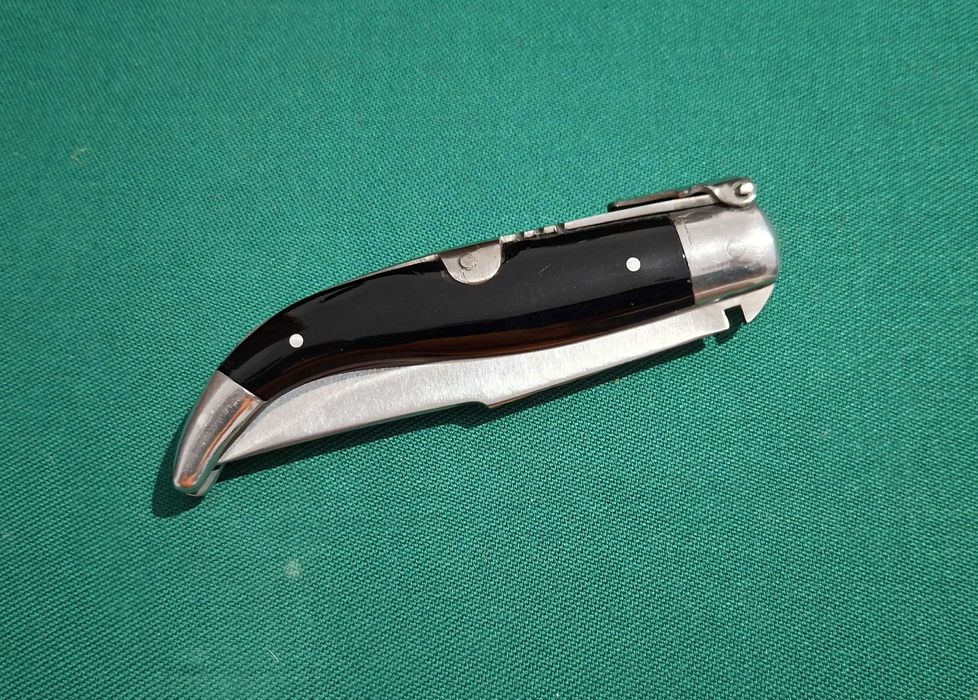 Canivete/Navalha artesanal Roncero Albacete, com logotipo, bolsa, NOVO