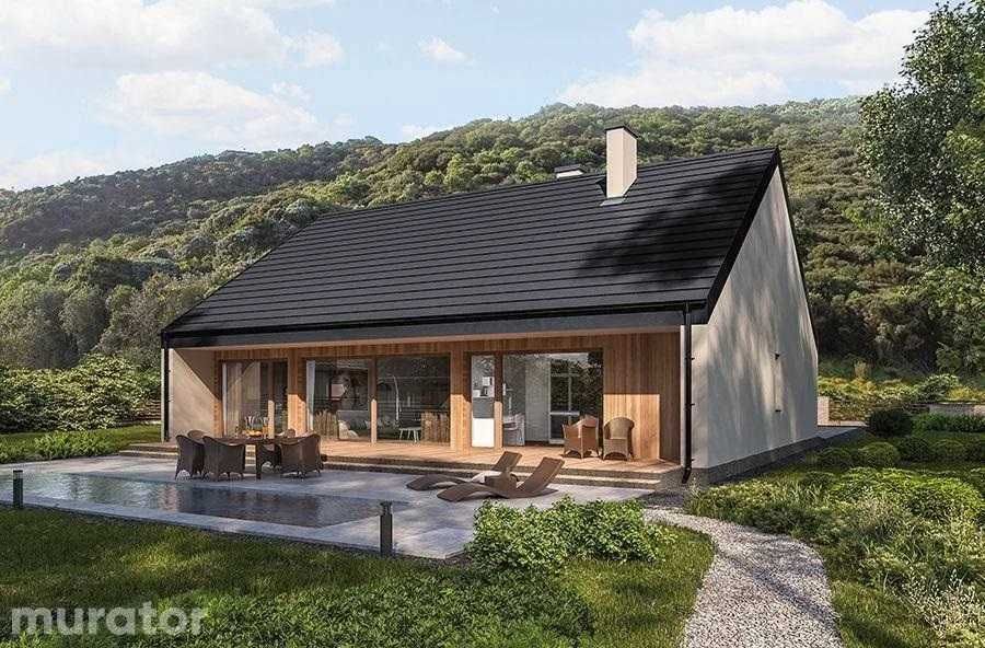 Projekt domu parterowego C365j Przejrzysty - wariant X