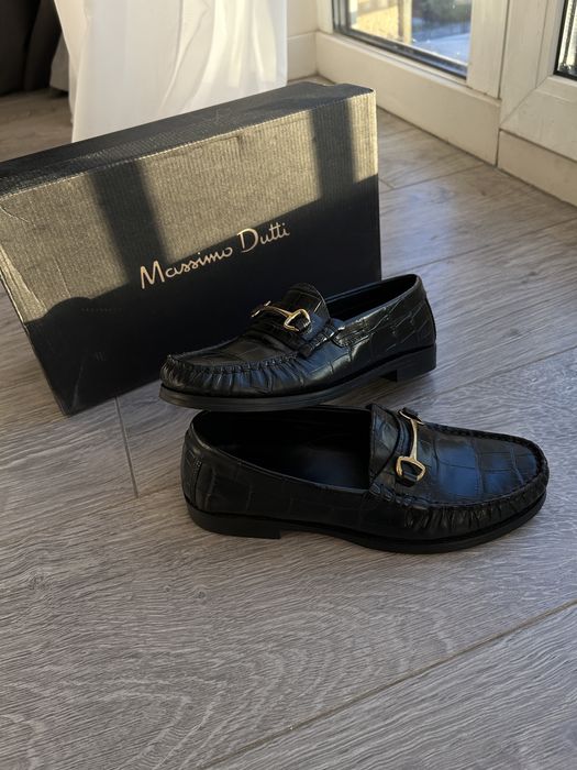 Шкіряні лофери Massimo Dutti