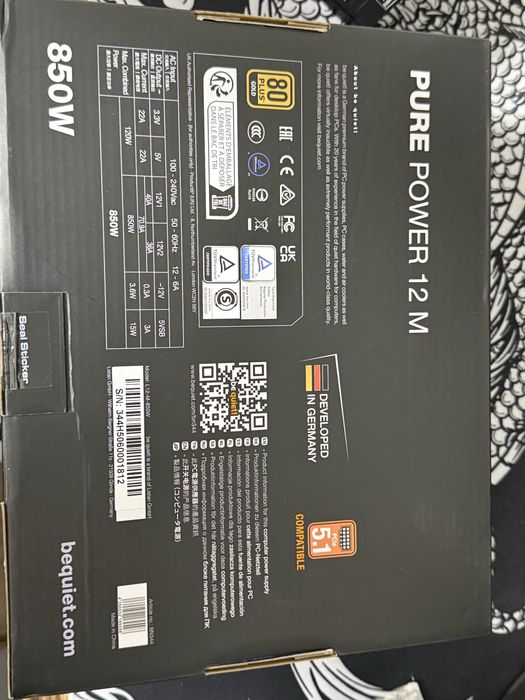 Be quiet pure power 12m 850w gold