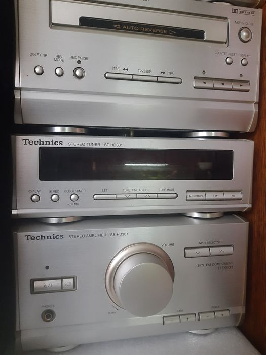 Technics CH404, HD301 + пульт +  колонки. Видео работы.
