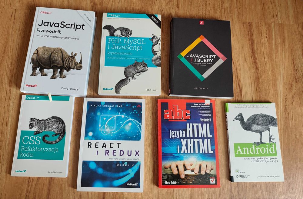 Książki do nauki programowania - JavaScript, PHP, CSS, HTML
