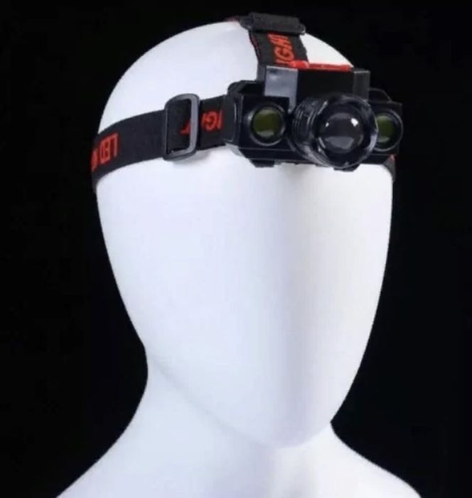 Фонарь ліхтар налобный аккумуляторный KX-1805 1 XPE+2 COB