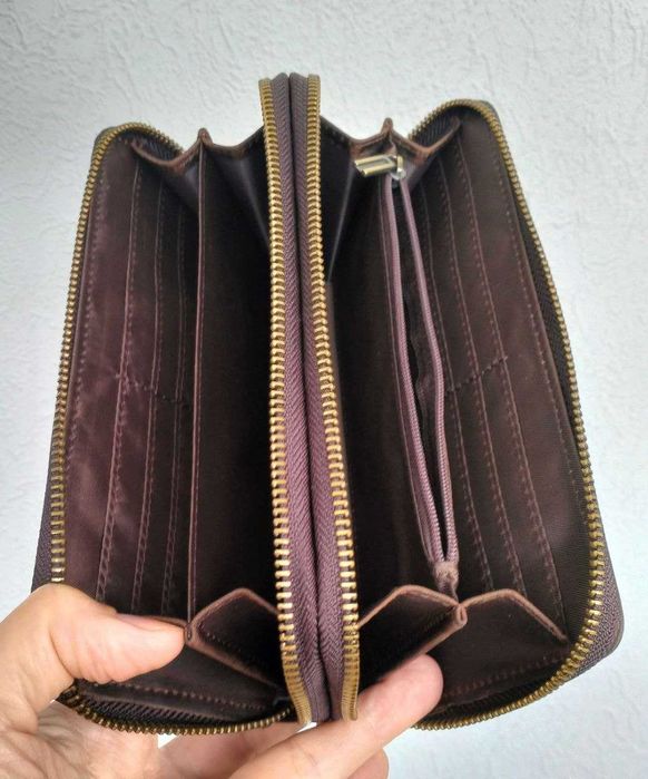 Мужской, качественный клатч из натуральной кожи в винтажном стиле.