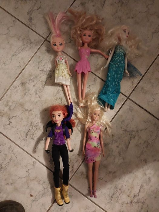 Lalki Barbie, ELSA - 5 sztuk,okazja