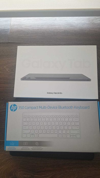 Galaxy Tablet s9 FE+ & HP Bluethooth keyboard & Capa NOVOS!