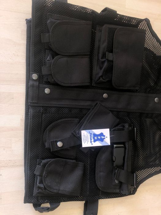 Kamizelka nasobna taktyczna czarna Polskor nowa