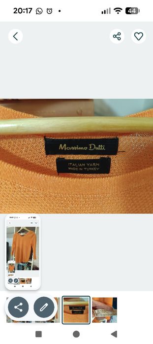 Asymetryczny sweter Massimo dutti