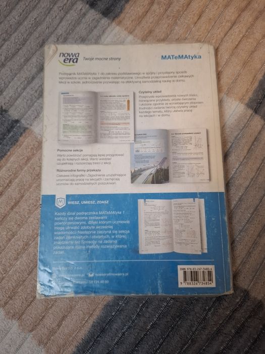 Podręcznik Matwmatyka 1 Nowa era Zakres podstawowy