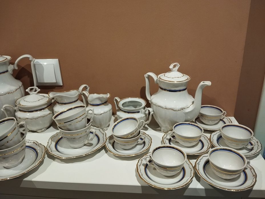 Zestaw serwis porcelanowy kawowy Wałbrzych