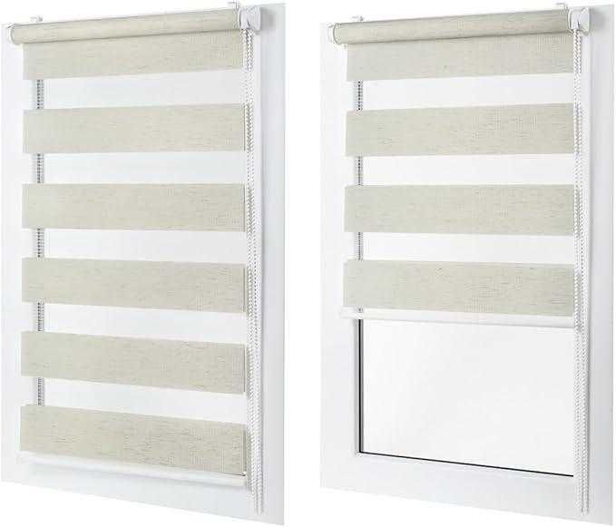 Ролети тканинні на вікна День-Ніч. Рулонні штори від виробника Дешево