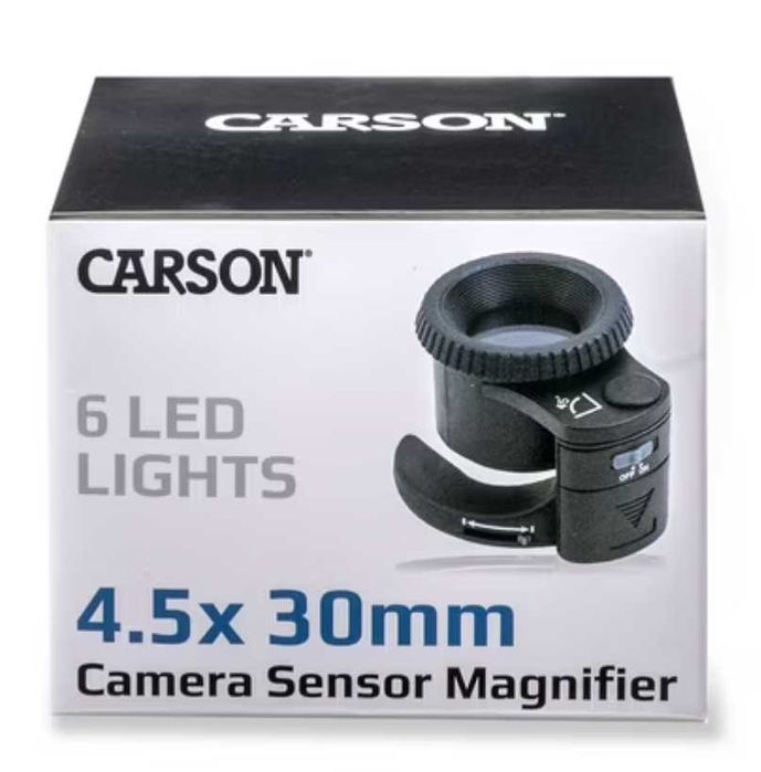 Лупа для чистки матриці фото/відеокамери Carson SM-44 4.5x SensorMag з LED-підсвіткою США