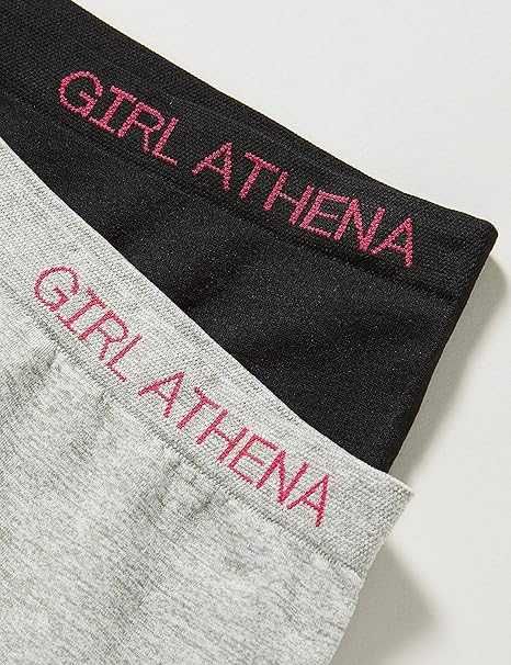 GIRL BY ATHENA Majtki Dziewczęce Bezszwowe 4-Pak Grey/Black 10 Lat