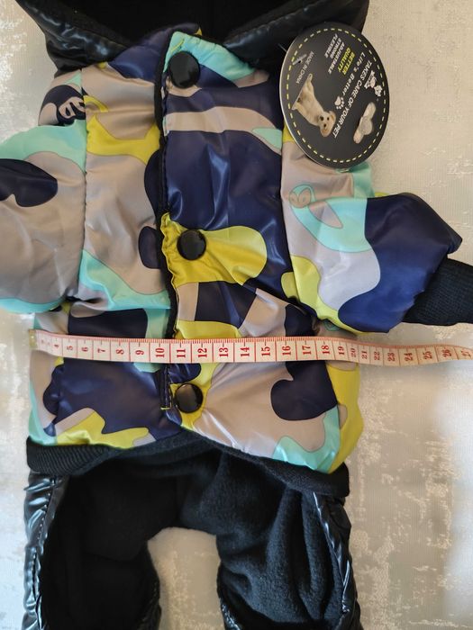 Casaco Impermeável para Cão, M - novo