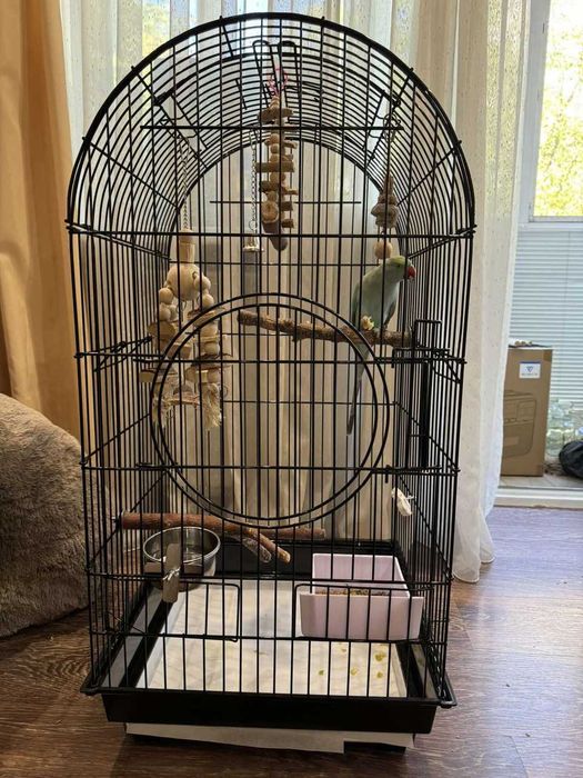 Большая  для средних попугаев,100х55х55 см, с открывающимся верхом