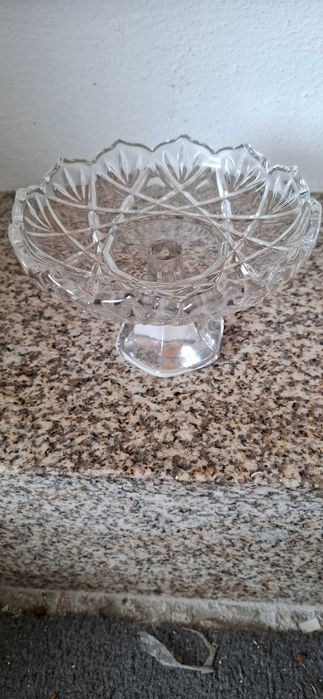 Taça de cristal decoração