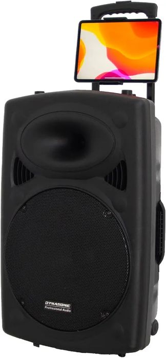 Coluna Amplificada DYNASONIC 1000W 15" Bluetooth + Microfones