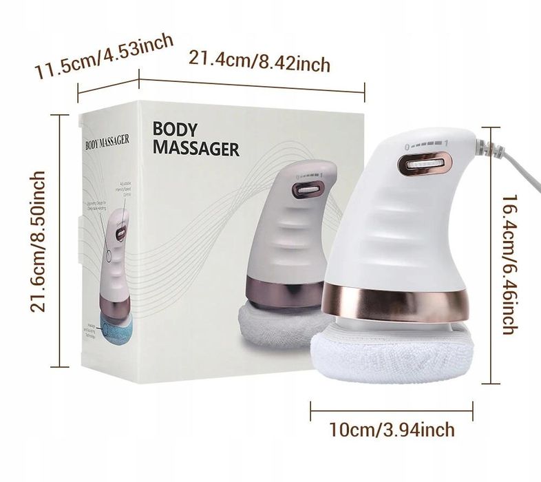 Masażer wibracyjny rotacyjny do ciała wyszczuplający cellulit antycell