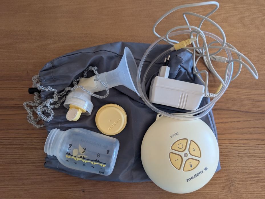 Bomba extração leite Medela + esterilizador + escorredor